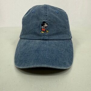 Disney Parks Baseball Cap Adult OSFM Blue Mickey Mouse Embroidered Dad Hat